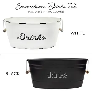 Enamelware Drinks Tub