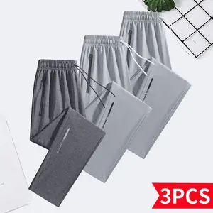 Men’s athletic pants set — loose casual jogging pants — comfortable fleece casual pants suitable for workouts and streetwear — a daily essential