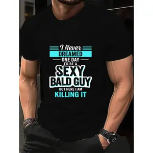Bold Confidence Bald Guy Shirt – Playful Sexy Casual T-Shirt