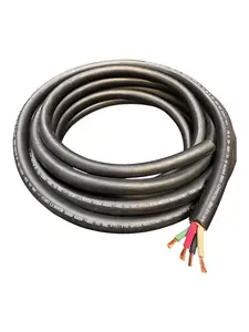 SOOW 10/4 SOOW Cable 10 Gauge 10 AWG 4 Conductor 600v Portable Power Extension Cord with Ultra Flexible Insulation Jacket for Industrial Commercial Use Oil Resistant EPDM