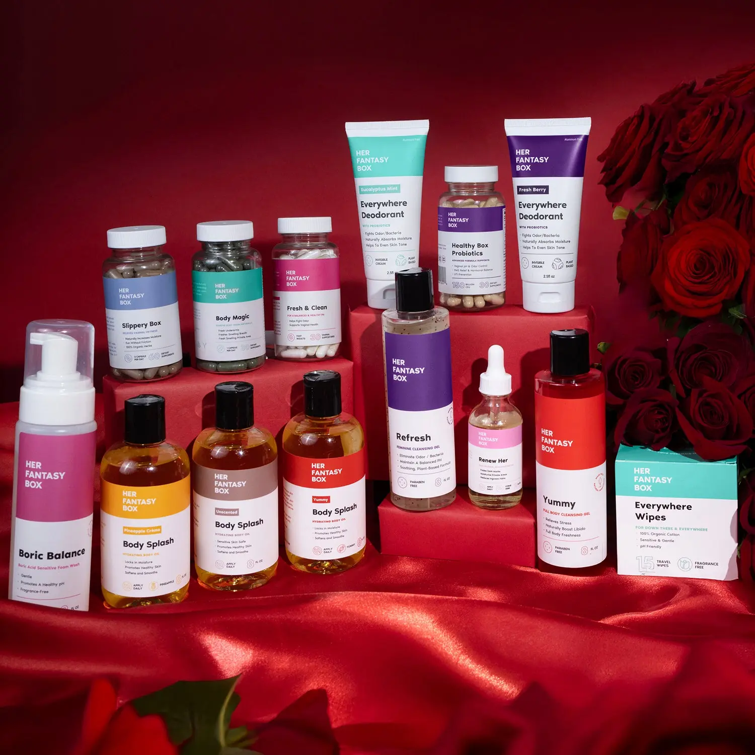 Her Fantasy Box The Everything Bundle - Hygiene Self Care Full Body Kit