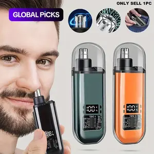 Portable Electric Nose Hair Trimmer, Rechargeable Nose Hair Shaver, Nose Hair Trimming Tool, Personal Care Appliances for Men, High Quality Trimmer, Cordless Rechargeable Trimmer #GLOBAL PICKS