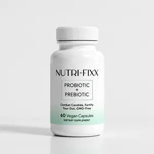 Probiotic + Prebiotic: Gut Harmony, Digestive Ease & Immunity Boost – Vegan & Clean - 60 Vegan Capsules