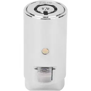 Zinc Alloy Vending Machine Lock Cylinder,, 0.75 inch Diameter, 3 Keys, for Industrial Tank and Safe Box