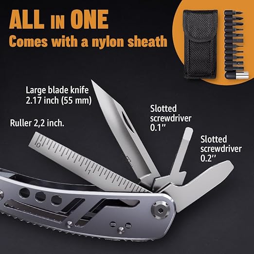 Multifunctional Foldable Pliers Set, Portable Home Outdoor Stainless Steel Tool, Repair Tail Lock Pliers, Safety Wire Pliers, Durable and Versatile Multifunctional Foldable Pliers Set, Portable Home Outdoor Stainless Steel Tool, Repair Tail Lock Pliers, Safety Wire Pliers, Durable and Versatile