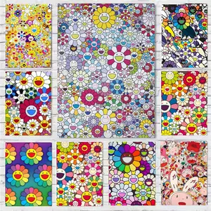 Art M-Murakami T-Takashi Flower Poster Wall art print art suitable for living room bedroom bar parlor home decoration gift  Custom Photo Poster  Personalized Wall Art