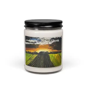 Golden Horizon Fields Scented Soy Candle | Gentle Manor Collection