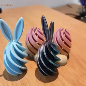 Fun Rotating Rabbit Egg Toy Random Color Pairing Office Play Decoration Ideal Holiday Gift Choice Engaging Activity Novelty Decor