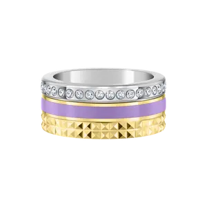 WEWA TUBE LAVENDER CHIP WITH ZIRCONIA RING