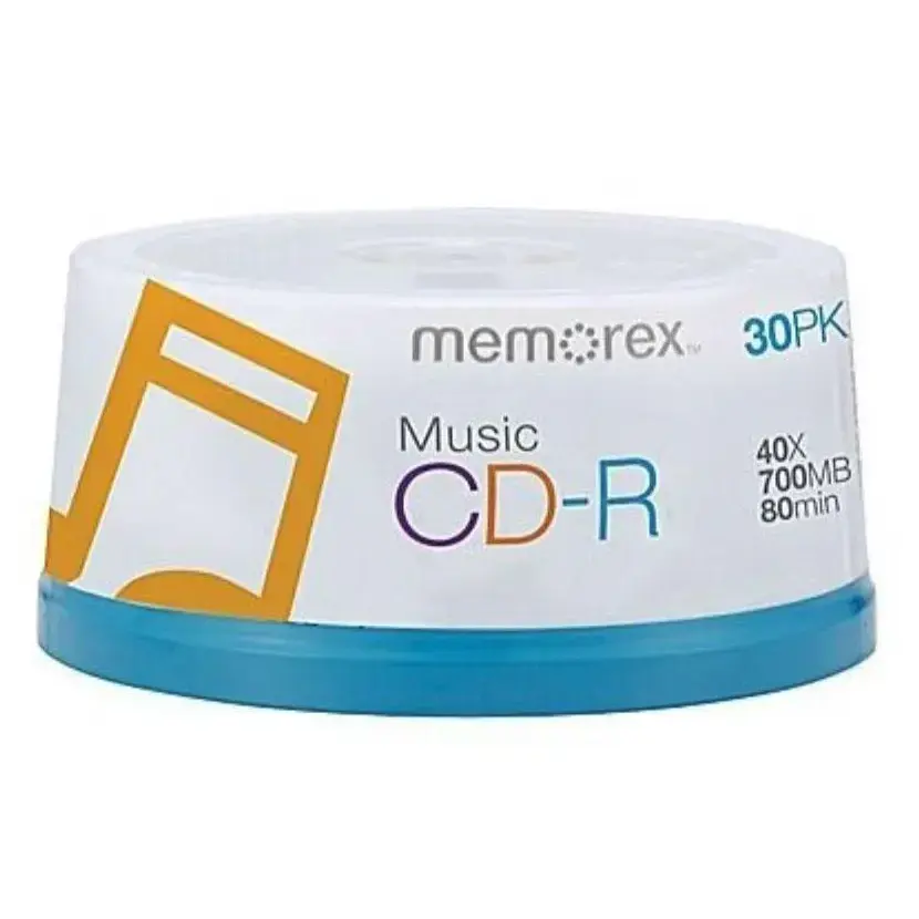 Memorex 40X Digital Audio Music CD-R 80min 700MB (Logo on Top)