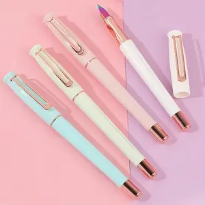 1 pc steel pen, 0.5 mm tip, negative pressure piston converter, compatible with a 3.4 mm diameter, PE material barrel, collectible grade, great gift item, colored tip, for business and office, elegant and sophisticated, smooth writing, top choice for busi