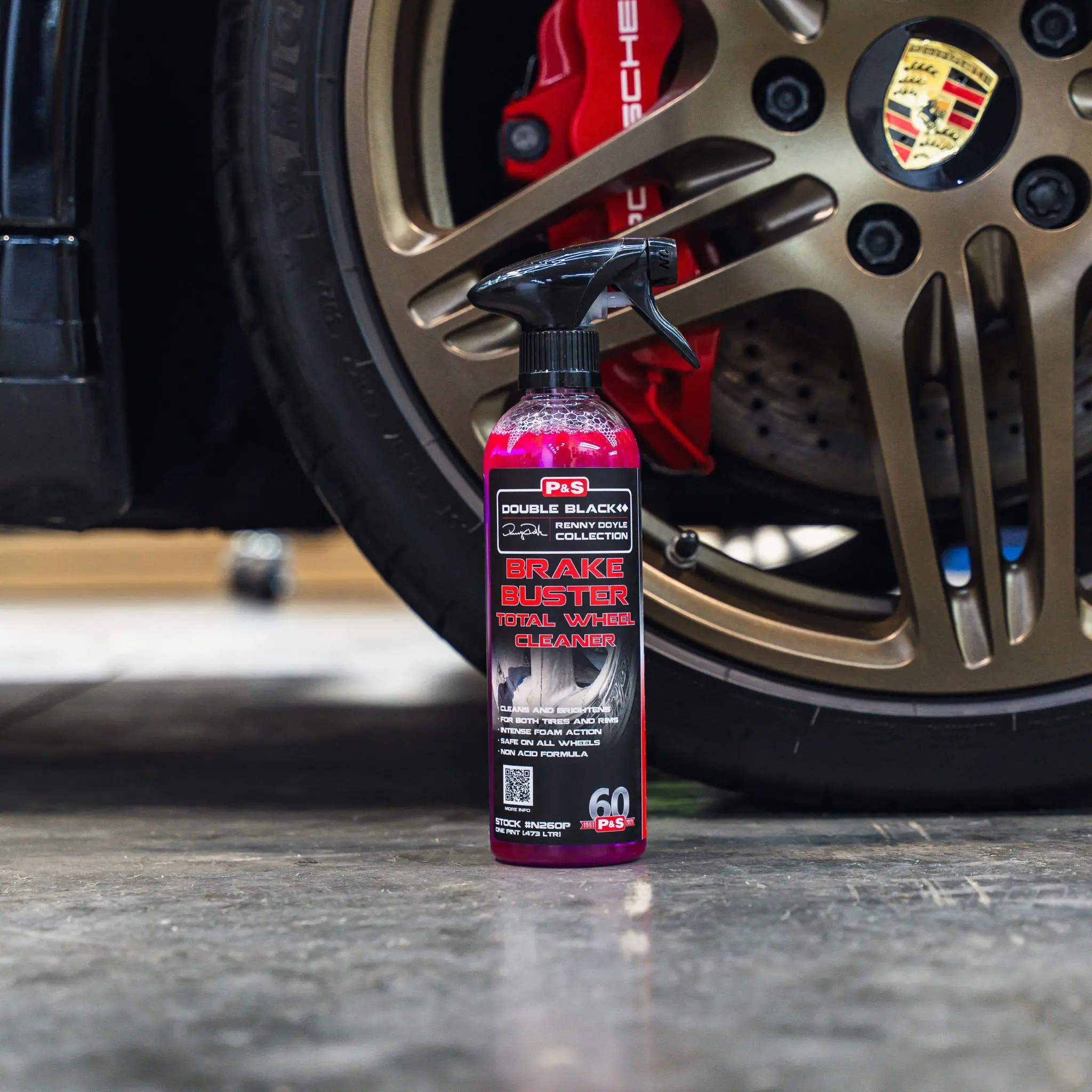 P&S Brake Buster Automotive Wheel-Tire Cleaner, Automotive Detailing Product for Removing Brake Dust, Contaminants, Grime, Off-Road Wheels Rim Cleaners