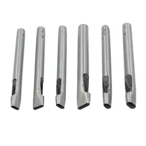 6 Sizes Leather Oval Hole Punch Belt Hollow Punching   Tool Kit