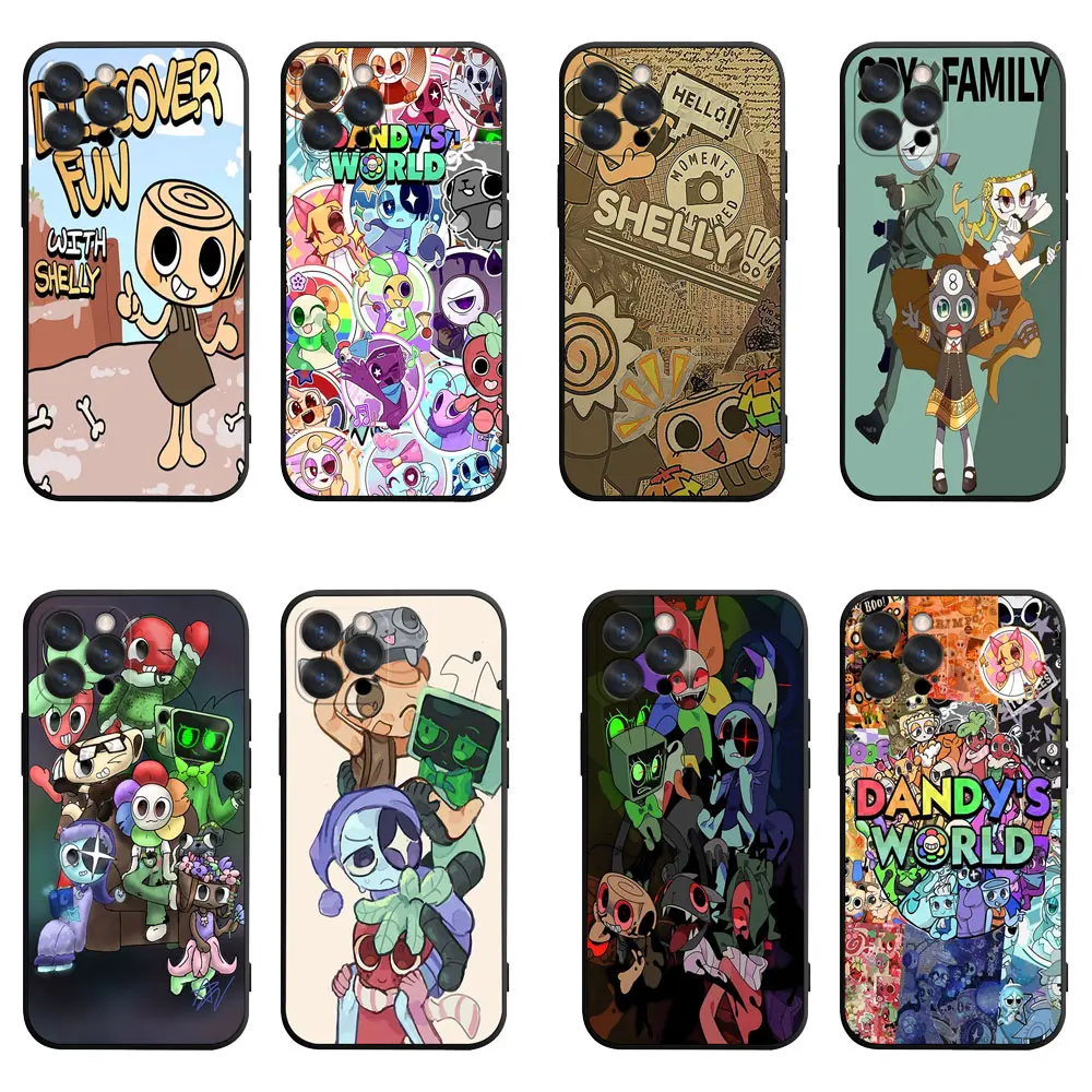 Dandy's World Phone Case | Indie Game Dandy & Shelly Art Cover For iPhone 11/12/13/14/15/16/17 Pro/Pro Max/Plus & Samsung S23/S24/S25/S26 Ultra, Protective Case For Gamers, Birthday/Christmas Gift