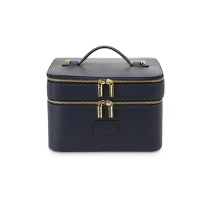 ETOILE COLLECTIVE Duo Vanity Case in Navy