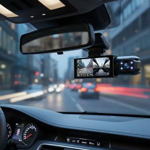 full hd car camera, automotive dashcam with front & rear camera, 3.16 inch screen car recorder with gravity sensor, night-vision, loop recording parking monitor, dash camera for car, hd car dvr