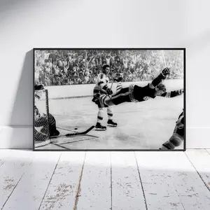 Bobby Orr Poster Photo The Flying Goal Boston Bruins Hockey Greats NHL Poster