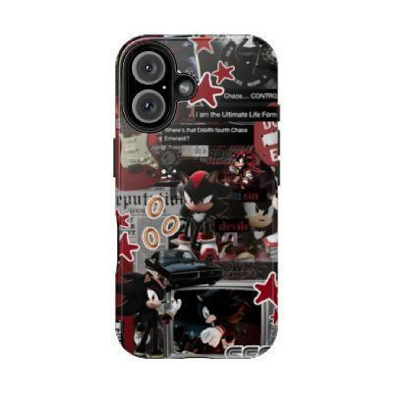 Shadow Collage The Hedgehog Phone Case, Cartoon Protection Phone Case, Accessory Durable, Birthday Gift