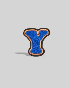 Y Blue Chenille Varsity Letter Patch - Small