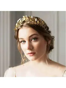 Elegant Leaf Headband for Brides, Perfect Wedding Party Accessory, Stylish Hair Crown for Special Occasions