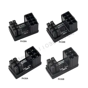 Graphics Card Power Supply Adapter Elbow 180° – PCI-E 6Pin / 8Pin Rotating Connector
