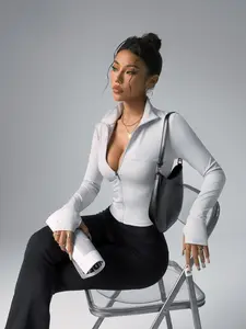 Women's Stand Collar Zipper Jacket, Slimming Design, Breathable Sporty Casual Style, Perfect for Yoga, Fitness, and Daily Wear, Spring Sports Jacket, Athletic Jackets, Sporty Breathable Outerwear