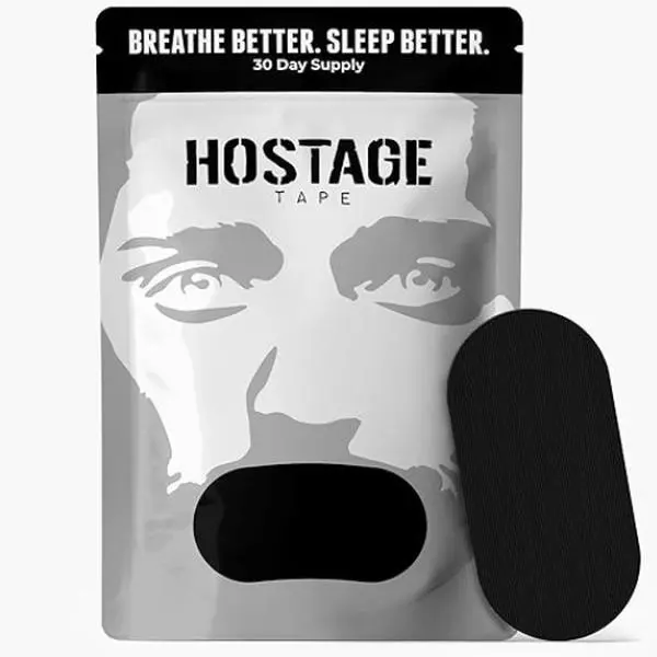Easy to Apply Sleep Strips - Breathable Sleep Tapes with Comfortable Adhesive - 1 Pack (30 Tapes)- Black