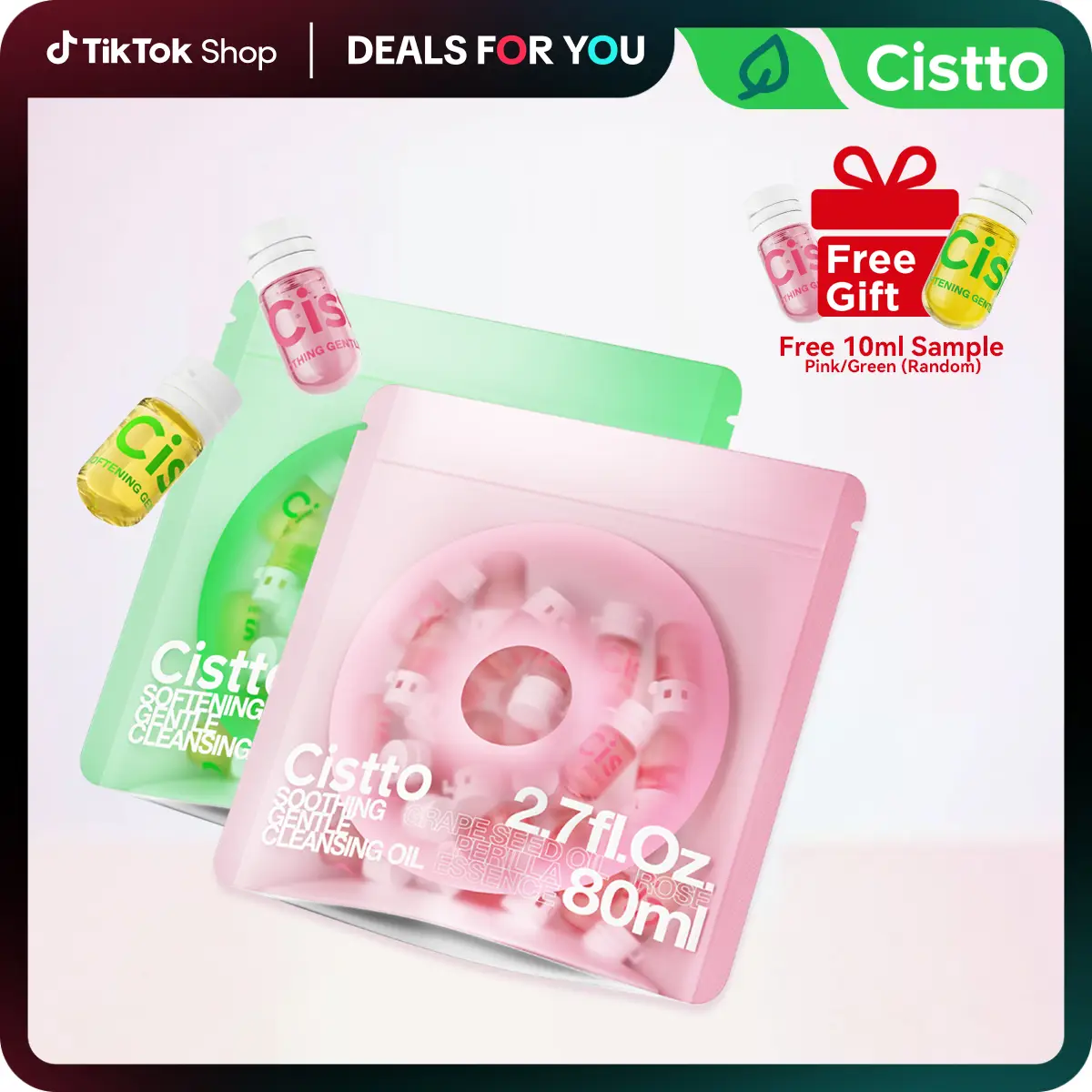 Cistto Mini Makeup Remover,Waterproof Makeup Remover Oil, Nourishing and Gentle for Sensitive Skin&All Skin Types,Springtok,cozyvibes,effortlessbeauty