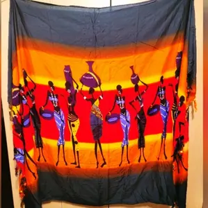 Sarong Bikini Cover Up Wraps - Colorful Cartoon Design, Ideal for Sun Protection