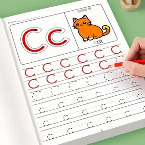 32 Page A-Z Letter Practice Book, Alphabet Drawing Writing Practice, Creative Coloring, Children Interactive Learning, Learning Materials, Perfect Gift