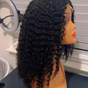Kinky curly 4*4*1 lace front wigs