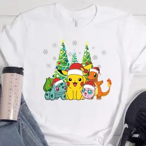 Pikachu Christmas Shirts, Christmas Disney Family Shirts, Merry Christmas Gift Idea, Pikachu Christmas Kids T-Shirt, Christmas Squad Shirts