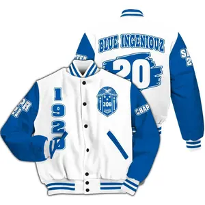 Zeta Phi Beta Custom White Varsity, 1920 ZΦΒ Sorority Letterman Coat, Personalized Finer Womanhood Crossing Gift, Premium Greek Life Apparel 2026
