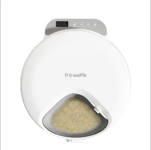 PawsPik Smart Automatic Cat Feeder - 4-Meal, 4-Cup Capacity, White
