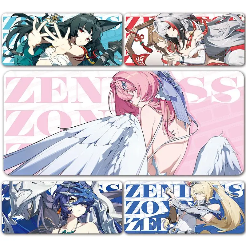 ZZZ Gaming Hoshimi Miyabi Ye Shunguang Remielle Sigrid Mouse Pad Zenless Zone Zero Keyboard Desk Mats XXL Anime Girls Mousepad