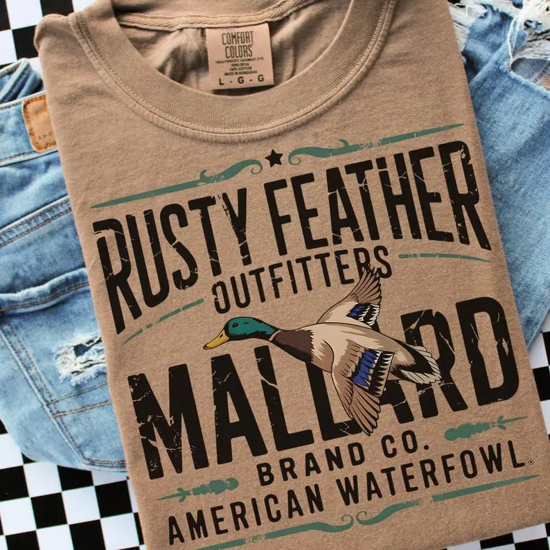 Retro Mallard Duck T-Shirt, Duck Hunting Tee, Hunting Tshirt, Duck Hunter Tshirt, Hunting Season Tee, Fall Duck T-Shirt