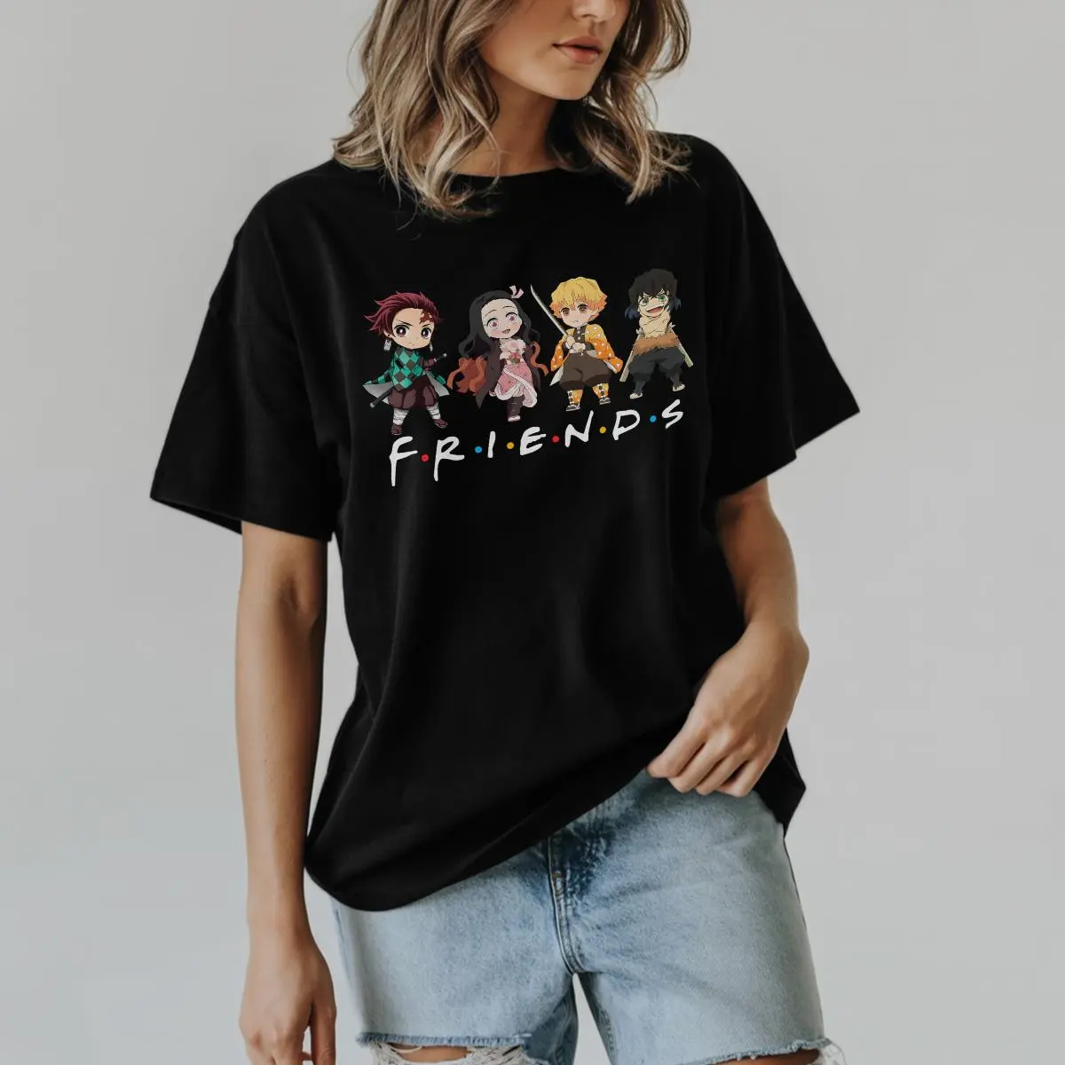 Demon slayer Anime Shirt, Anime Lover Shirt, Anime graphic shirt, Anime Manga Shirt, Anime nezuko kamado Gift Men and Women T-shirt