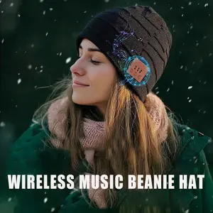 Smart Wireless Beanie Headphone Music Hat, Hands-Free Call & Music Experience, Perfect Gift for Men & Women Outdoor Use