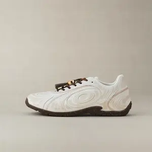 OLD ORDER Turbo Lite Women’s Casual Sneakers, Sand White Retro Low-Top Flat Sole Fashion Shoes, Everyday Casual Sneakers, New 2026