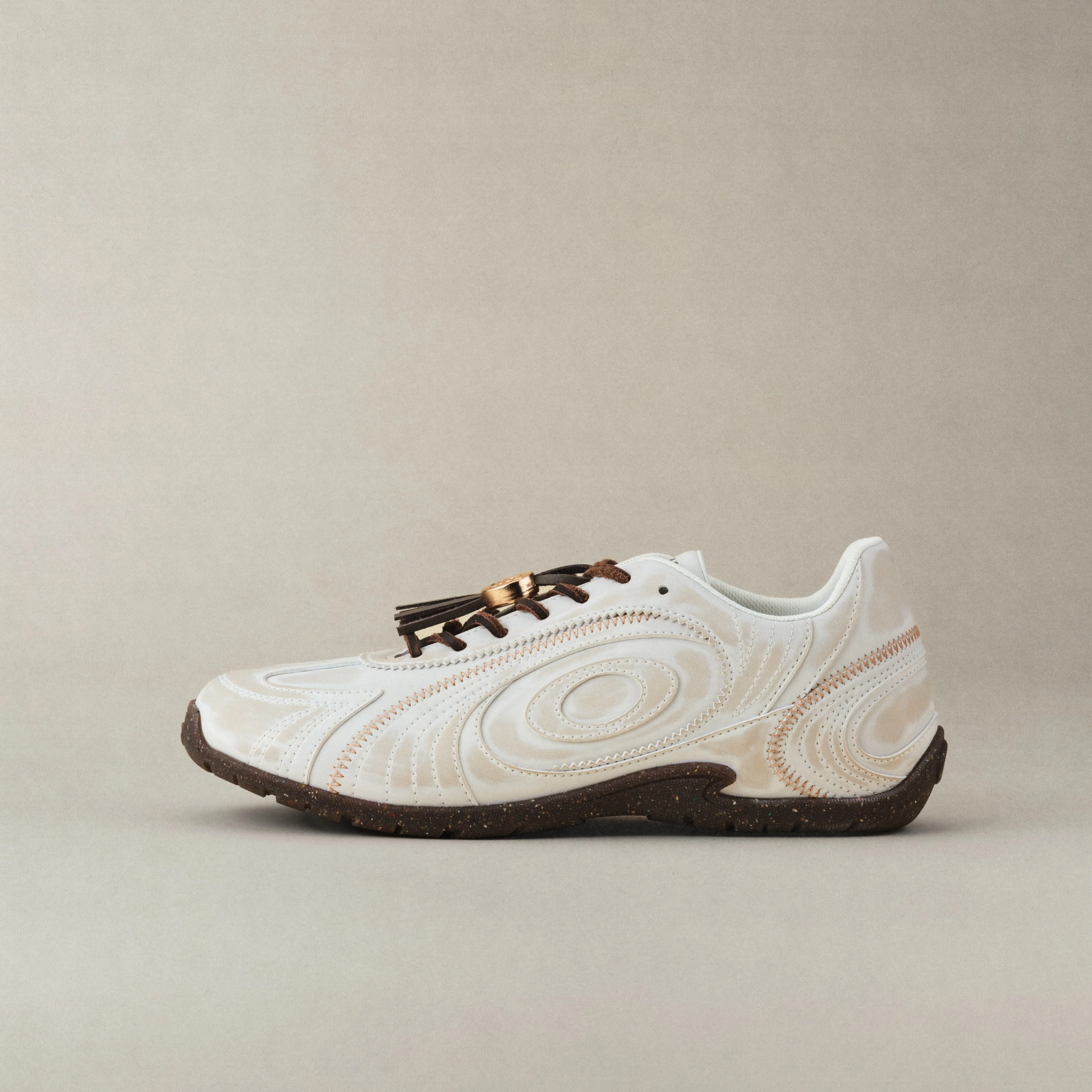OLD ORDER Turbo Lite Women’s Casual Sneakers, Sand White Retro Low-Top Flat Sole Fashion Shoes, Everyday Casual Sneakers, New 2026