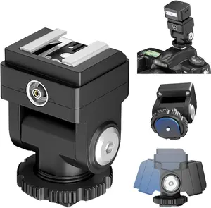 Hot Shoe Extender Standard Hot Shoe Riser Adapter for Godox IM30 IM20 Mini Flash, Raises Flash Height to Reduce Lens Shadow, for Ulanzi SL01, for Mealight F1, for Viltrox Z1, for Zeniko ZF04 ZF08