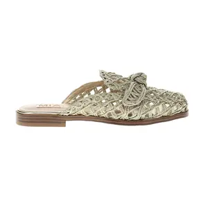 MIA Womens Layce Metallic Mules Flats Casual - Gold