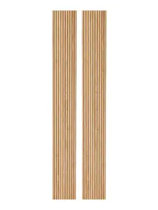2-Pack Flexible Fluted Wall Panels-Natural