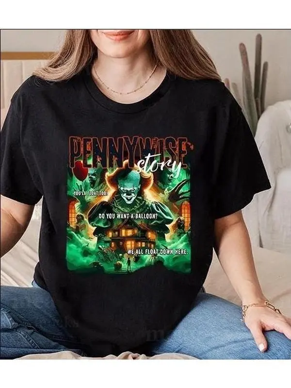 Horror Themed  Bag- 3 T-Shirts horror lovers casual year round Everyday  Tshirt Shortsleeve Womenswear Streetwear