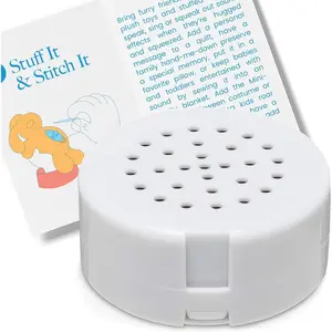 Mini Recorder For Plush Toys, Pillows, Quilts & Back to School Crafts | 60-Second Multi-Message Custom Audio for DIY Gifting & Classroom Projects-1 Pack