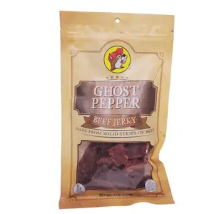 Buc-ee's Ghost Pepper Beef Jerky- 4oz bag of Spicy, Heat, Savory Robust Flavors, Dried Tender Meat Strips of Protein Packed Snack Food high protein