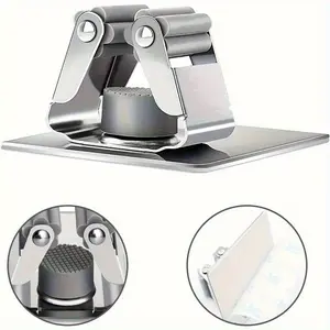 3pcs Stainless Steel Mop and Broom Holder, Wall-Mounted Kitchen, Bathroom, Garden Storage Clips, Durable Cleaning Accessory Organiser Rack