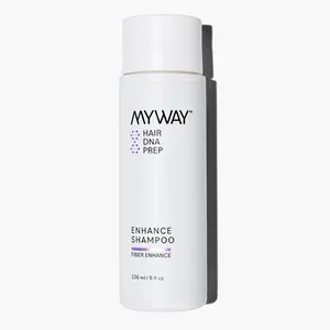 My Way Hair DNA Enhance Shampoo - Ethical Hair Care Solution - No Parabens Phthalates Sulfates - Argan Oil Infused - Damage Reversal Shine Revival