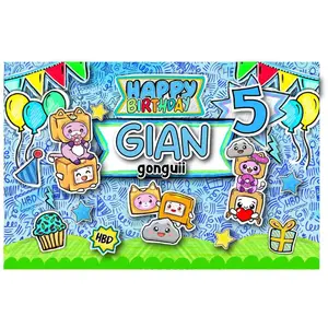 Personalized Party Banner Lanky Box