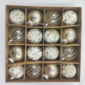 Set of 16pcs 2.36 Inch Christmas Balls, Multicolor Decorations for Christmas Trees, Indoors & Outdoors, Perfect for Parties & Events